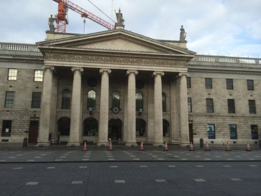 En la Oficina Central de Correos dublinesa comenzó el fallido intento de independencia de Irlanda en 1916. FOTO: M. Caride